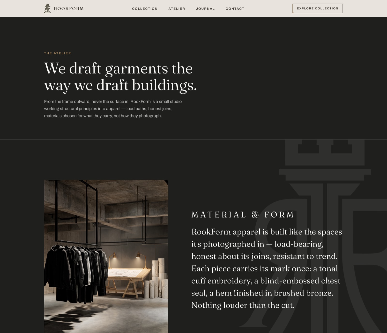 rookform.com atelier page